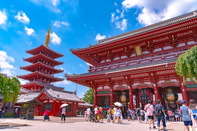 Asakusa Temple Complex in japan