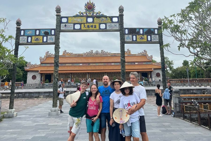 Family visit Hue Central Vietnam in vietnam & cambodia tours