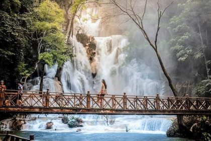 Kuang Si Waterfalls - laos cycling holidays