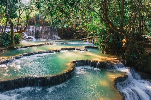 Kuang Si Waterfalls - southeast asia 2 weeks