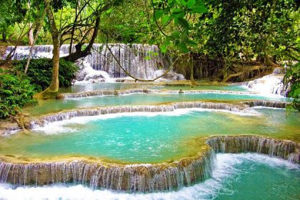 Kuang Si waterfall - 3 week indochina itinerary