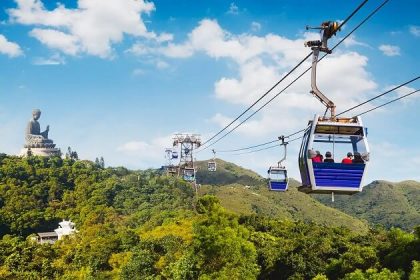 Ngong Ping Cable car - hong kong trip