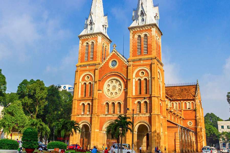 Notre Dame Cathedral Saigon - Vietnam Cambodia tour