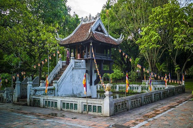 One Pillar Pagoda - adventure holiday southeast asia