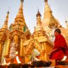 Shwedagon Pagoda in myanmar