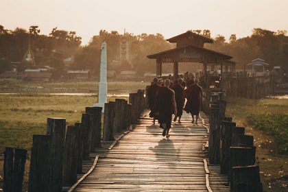 U Bein Bridge - myanmar laos thailand cambodia vietnam itinerary