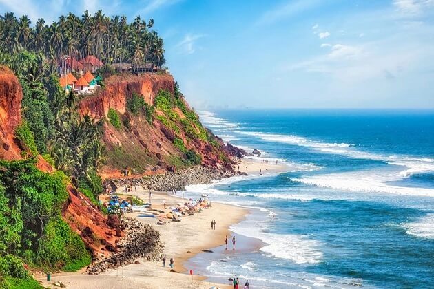 Varkala beach - india cycling tour 14 days