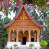 Wat Aham Temple in luang prabang laos