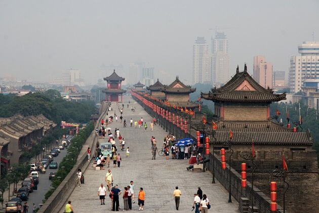 Xi'an City Wall - family tour of china