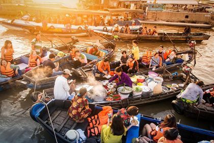 can tho floating market