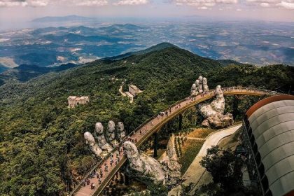 golden bridge in vietnam - vietnam highlight