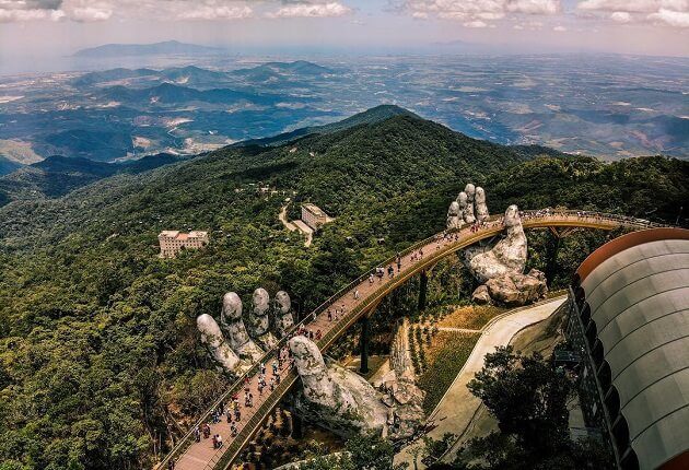 golden bridge in vietnam - vietnam highlight