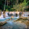 kuang si waterfalls luang prabang laos