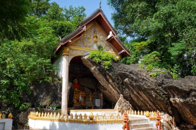 mount phousi in luang prabang laos