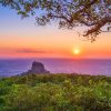 mount popa at sunset