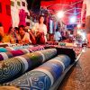 night market in luang prabang laos