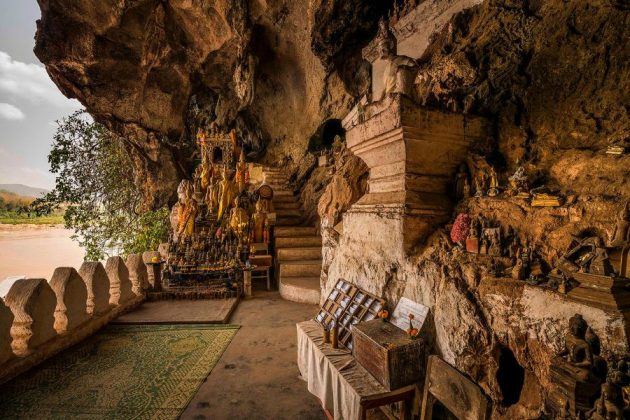 pak ou caves in luang prabang laos