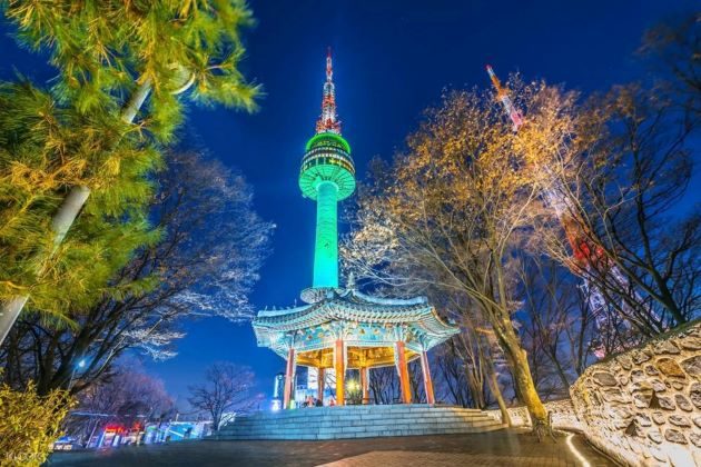 seoul tower in south korea