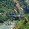 suspension-bridge at Mugling